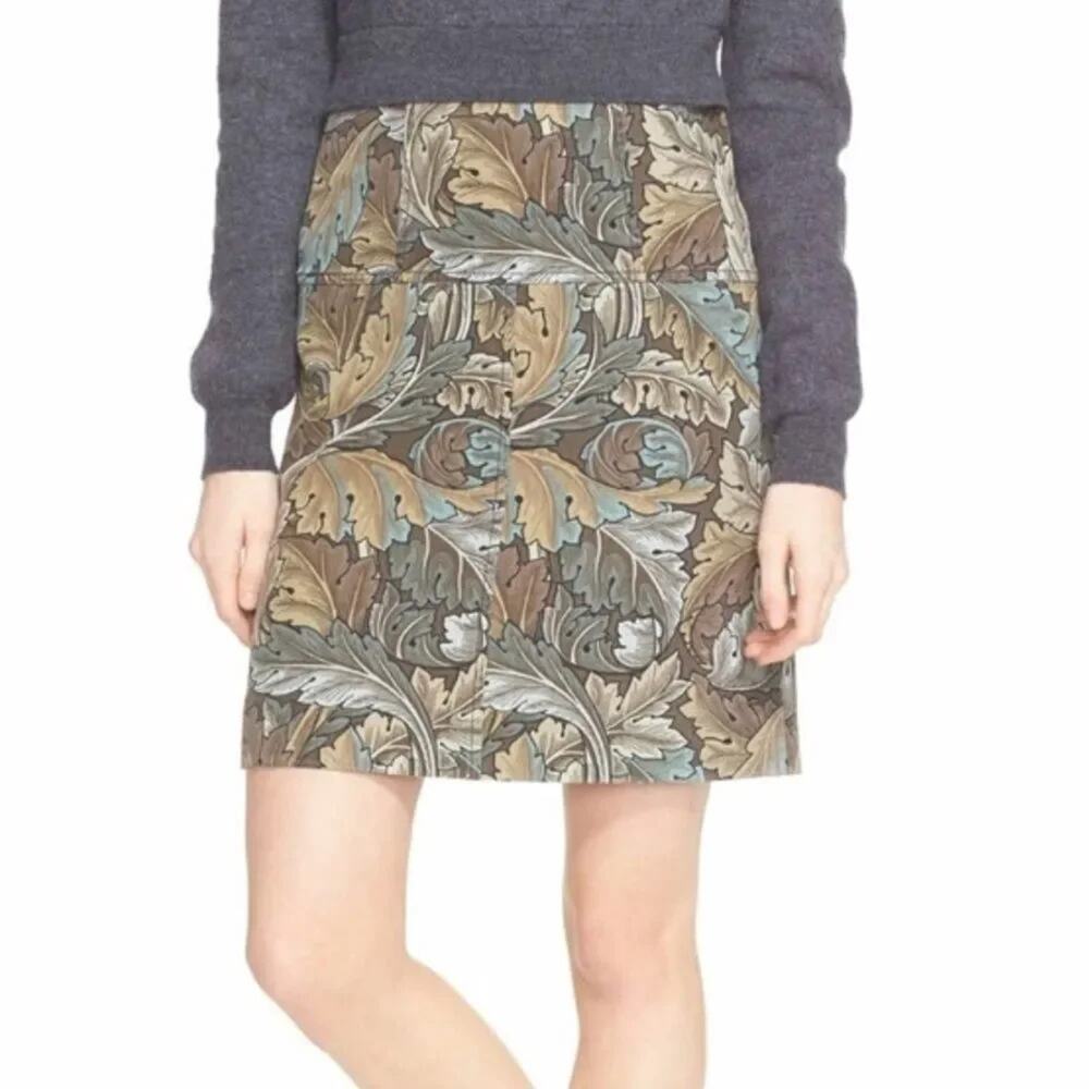 MARC by MARC JACOBS Leaf Print Mini Skirt, Size 0, New with Tag MSRP $298